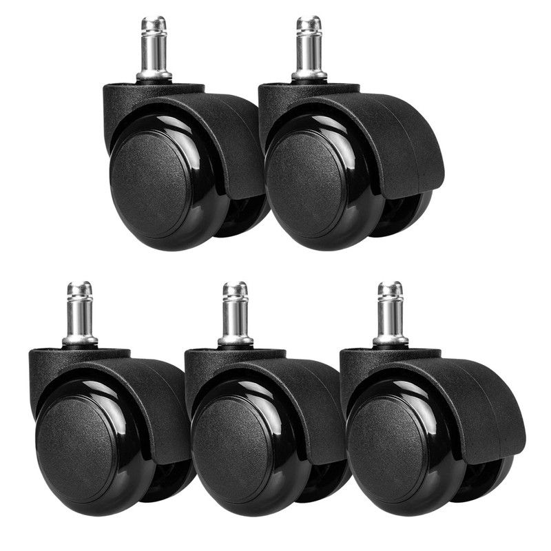 kwmobile 5 x Hard Floor Roller 11/50 mm - Also