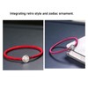 Ox Zodiac Bracelet Red Rope S925 Silver Ornament Woven Bracelet