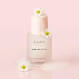 S.NATURE Perfect Aqua Makeup Base Prep, 1.0 fl oz (30 ml), Makeup Base, Preventing Sebum Collapse, Improves Makeup Performance, Non-Comedogenic Formulation, EWG Green Grade Ingredient, Squalane