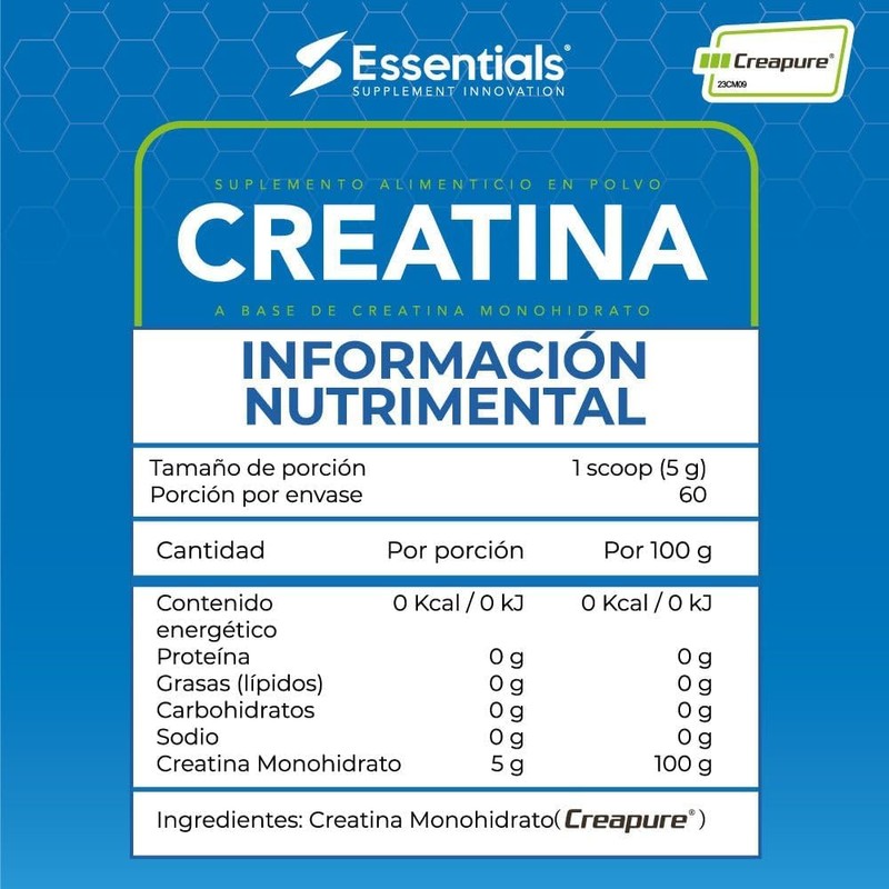 Essentials Innovation Creatina monohidratada Creapure ® (300)