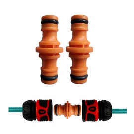 Garden Hose Connector, Double Male Hose End Extender, 2-Pack