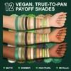 Olive Green Eyeshadow Palette, Black Green Multichrome Eyeshadow for Green