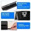 Adjustable 6 Hole Hole Punch, Metal Hole Punch Binder Puncher,