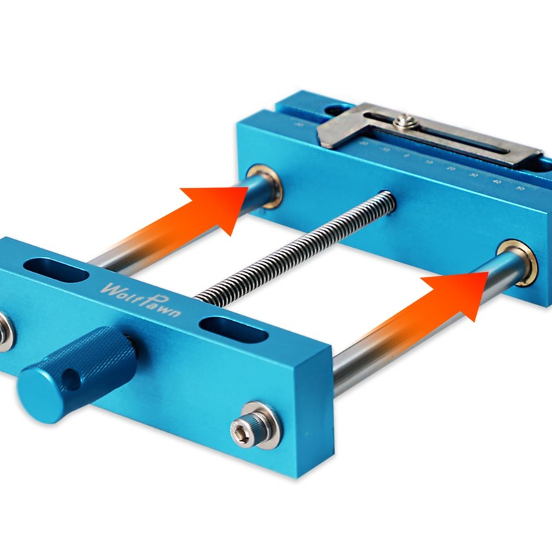 WolfPawn Aluminum Profile Worktable Bench Vise Clamp High-Precision CNC Router
