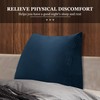 LELEFIDO Wedge Pillow Headboard Reading Pillow Triangular Backrest Support Pillow