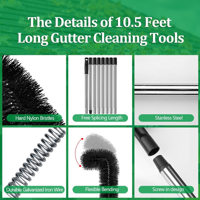 Gutter Cleaning Tools from The Ground, RV Rain Gutter Cleaning