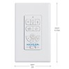 AC Standard Full Function Wall Remote Control, Modern, Slim Design,