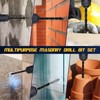 12-PCS Concrete & Masonry Drill Bit Set, Cement Drill Bits