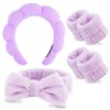 AOPRIE SPA Headbands for Washing Face Makeup Headbands with Bow