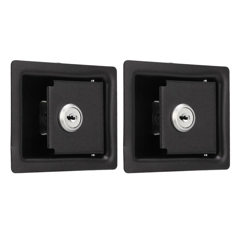 2 Pcs RV Handle Latch Carbon Steel Zinc Alloy Embedded