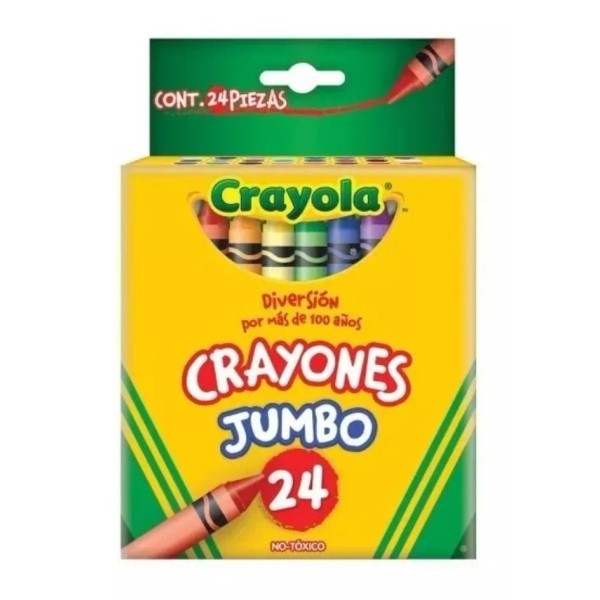 Crayola Crayones Jumbo 24 Piezas Crayola® Redondos No Tóxicos