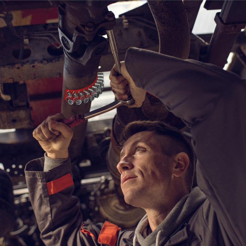 3/8" Magnetic Flexible Socket Holder Holds 18 Sockets Ultra-Flexible Non-Marring