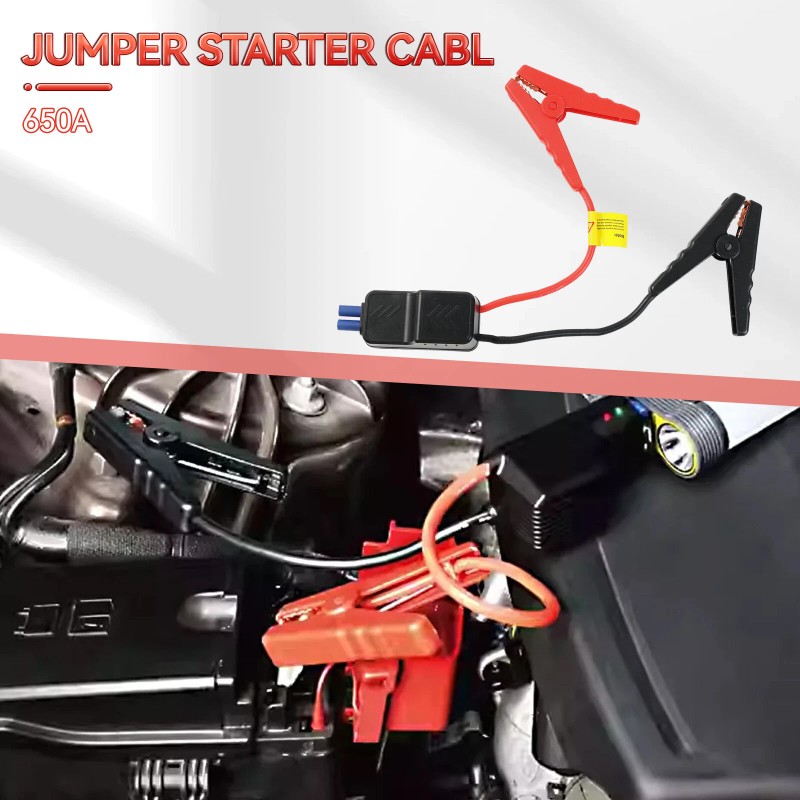 Unbranded 12V Car Jump Starter Smart Jumper Cable Connector Alligator