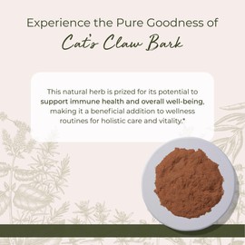 Starwest Botanicals Cat's Claw Bark Powder Wildcrafted - Dried Cat's Claw Herb for Tea, Herbal Blends, Smoothies, & Baking, Certified Kosher - 4 oz Pouch