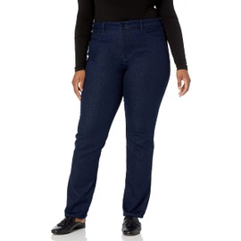 NYDJ Women's Size Marilyn Straight Ankle Jeans | Slimming & Flattering Fit, Rinse, 14 Plus