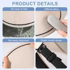 KUMSODE UPF 50+ Women's Visor Sun Hat Wide Brim Hat Adjustable Foldable Beach Hat Summer UV Protection Outdoor Hat