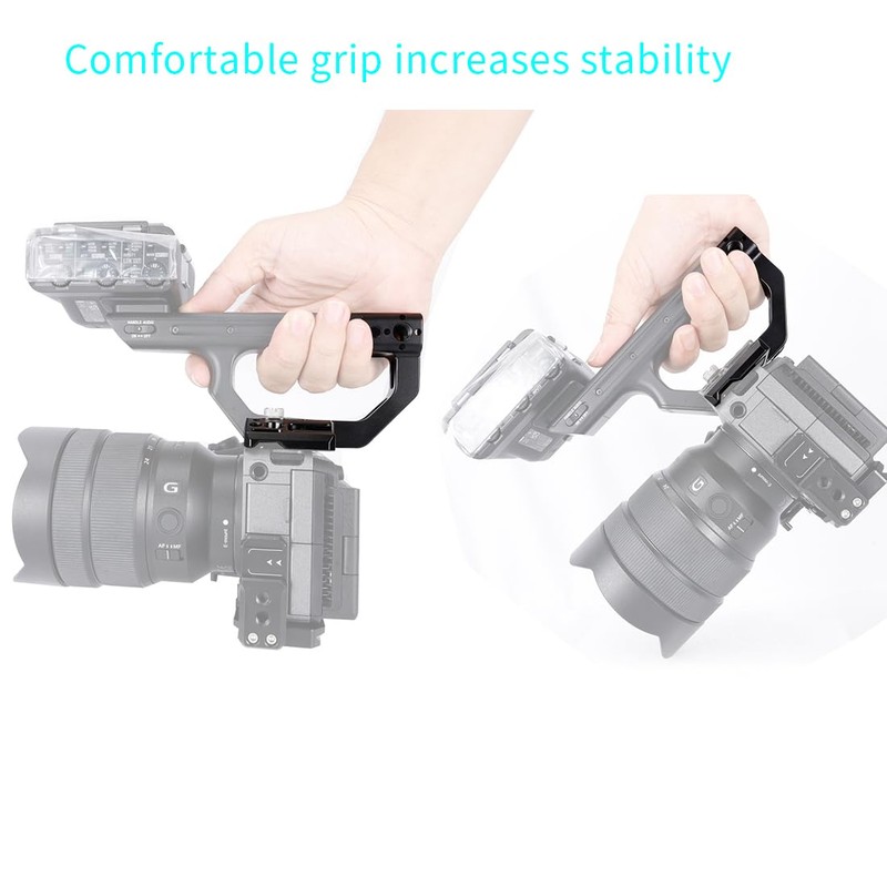 NICEYRIG FX3 FX30 XLR Handle Extension Kit, Circular-Shape Grip Extender
