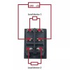 Unbranded/Generic 2x Rocker Switch ON/OFF/ON 6-Pin DPDT Rectangular Car DC