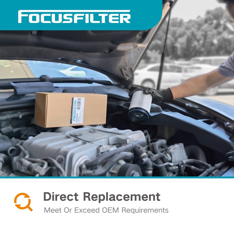 FOCUSFILTER OEM Grade Fuel Water Separator Filter, Replaces Fleetguard FS20313,