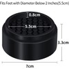 Ezprotekt Adjustable Furniture Risers, 4 Pack Bed Risers 1 inch