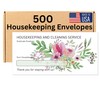 500 Housekeeping Tip Envelopes | Beautiful Tip Envelopes for Cash