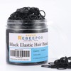 Mini Rubber Black Elastic Hair Ties Bands with a Box,
