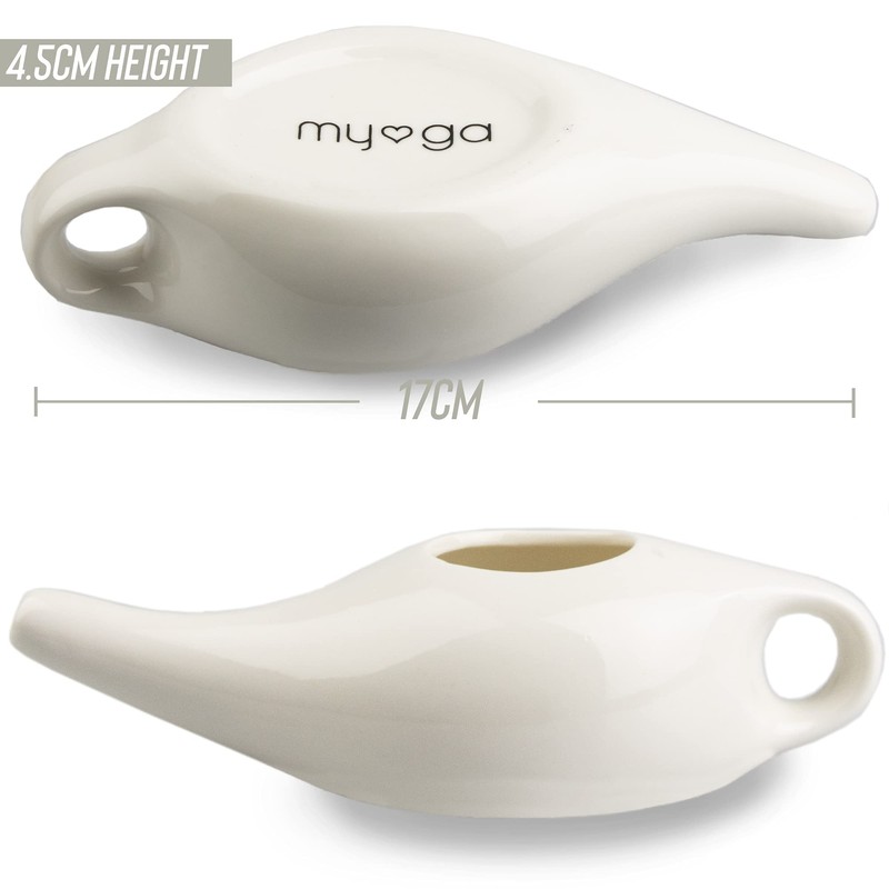 Myga RY1186 Ceramic Nasal Neti Pot, Neti-Pot Sinus Rinse Pot