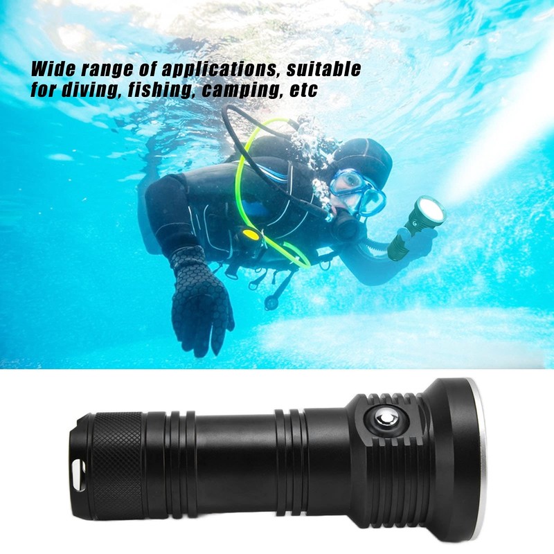 Diving Flashlight, 10000 100M Underwater Flashlight, 5 Modes LED Waterproof