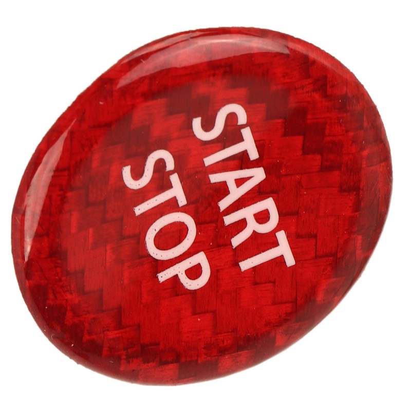 Push Start Button Cover Carbon Fiber Ignition Switch Button Cover