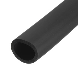 sourcing map Foam Tubing for Handle Grip Support, Pipe Insulation, 50mm(2") ID 65mm OD 1m Length Black