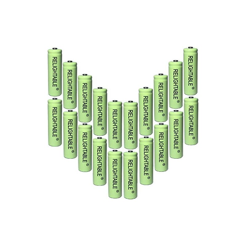 RELIGHTABLE NiMH AA/AAA 600mAh 1.2V Rechargeable Batteries for Solar Lights,