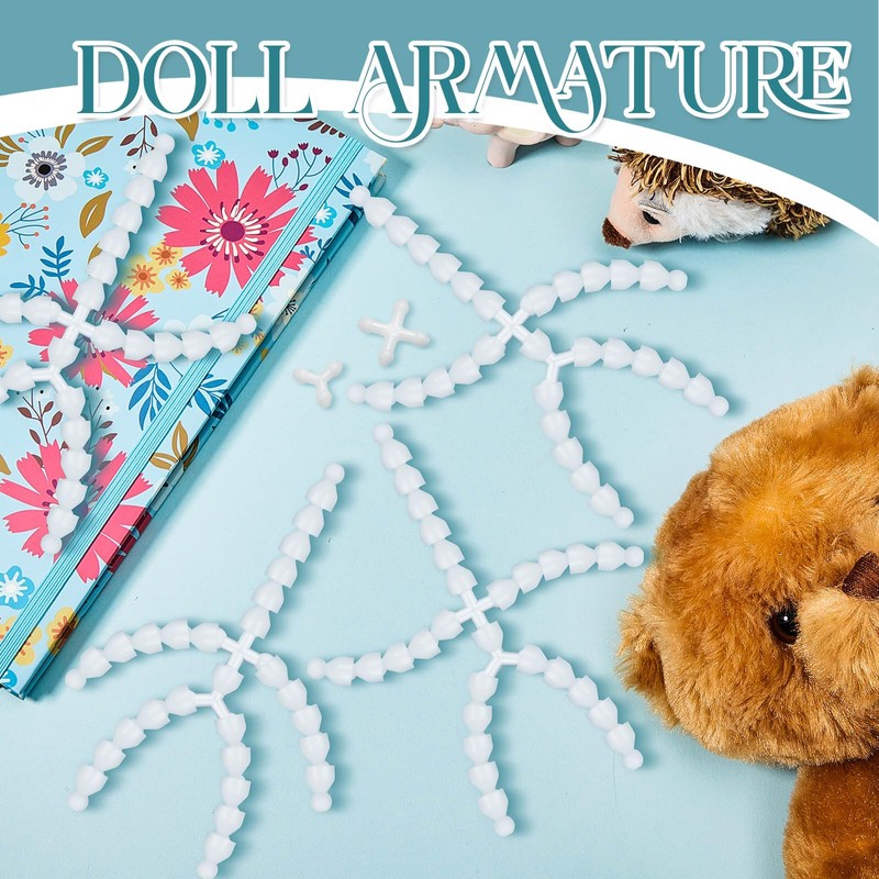 Maitys 144 Pieces Doll Armature Set with 4Y and 4X