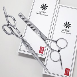 Haruka hairdressing scissors set, silver, 1 set / 하루카 미용가위 세트, 실버, 1세트