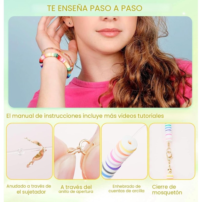 Triko Kit de Cuentas para Hacer Pulseras, 7500 Piezas de
