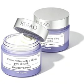 2PCS Crema para Cuello Reafirmante, Reduce Papada Hidratante | Fórmula con colágeno que tensa y levanta la piel, atenúa arrugas del cuello y papada, a
