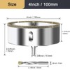 ASNOMY 4 Inch (100mm) Diamond Hole Saw with Pilot Drill