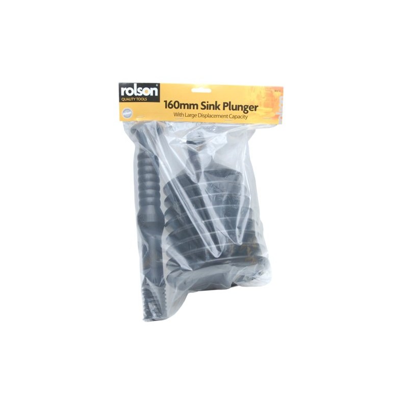 Rolson Tools 60972 Sink Plunger 160mm Mouth
