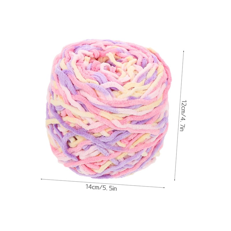 Tofficu 1Roll Multi Function Chunky Knitting Yarn Portable DIY Crochet