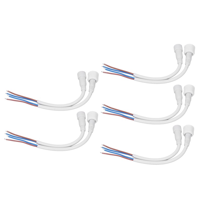 5 Sets 2 Pin Electrical Connector Waterproof Male and Female