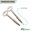 EAI Sash Window Stop for Security and Ventilation | Polished