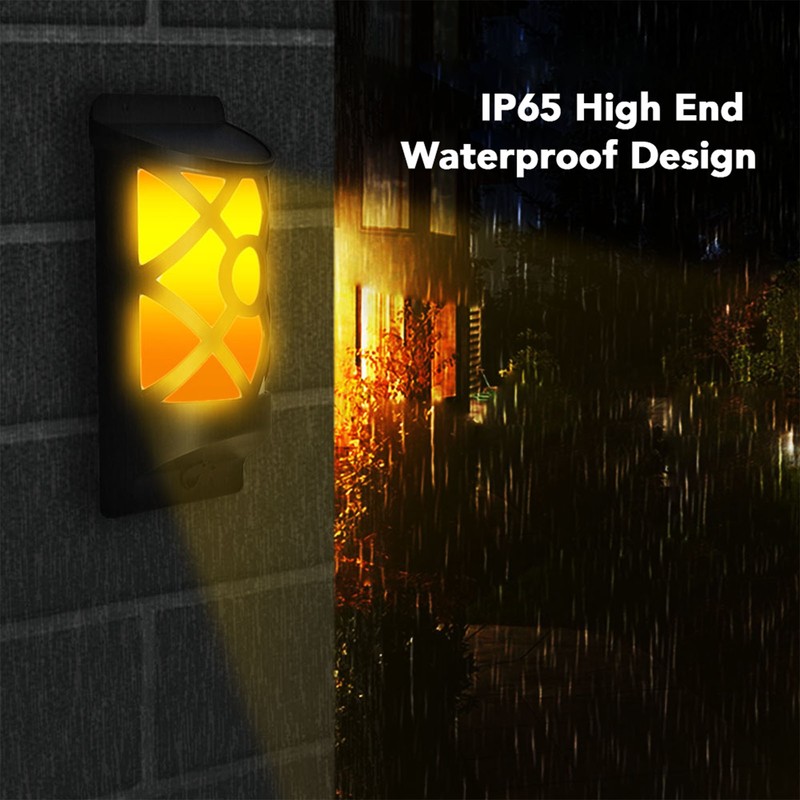 Flames Solar Outdoor Light Outdoor Motion Sensing LED Solar Powered