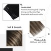 Vivien Balayage Clip-In Extensions, Ombre, Natural Black to Dark Brown