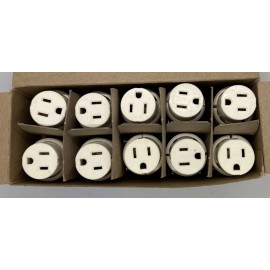 Leviton Lot Of 10 New Leviton 5269-N Plug Connectors Built In Cord Clamp .275”-.700”