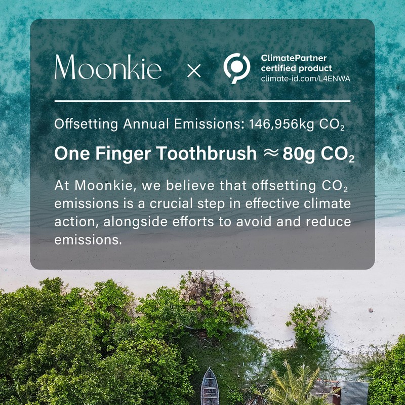 Moonkie Baby Toothbrush Finger Toothbrush Oral Cleaner Kit for 3