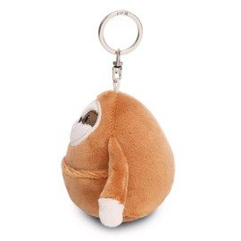 NICI Chill Sloth Keyring 8 cm Brown Plush Companion for Backpack or Bag, Cuddly Pendant with Metal Ring for Key Ring and Key Holder | 61758