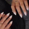 SXVME Uñas Postizas Blancas Cortas Almendradas, Uñas Postizas Blancas, Uñas
