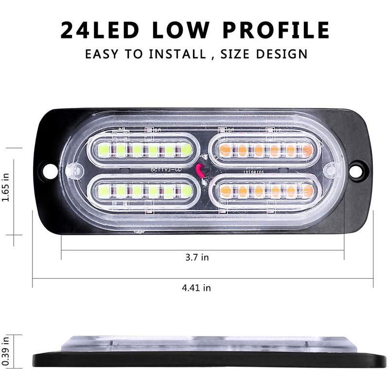 EASE2U E 24 LED Strobe Lights for Trucks Vehicles Suvs,