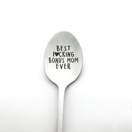Stepmom Gift Spoon Bonus Mom Gift Best Bonus Mom Ever Spoon Gift for Stepmom Mother in Law Mothers Day Gift Wedding Christmas Birthday Gift for Step Mom