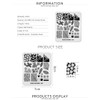 KADS Nail Stamp Plate, Maple Leaf Stamping Nail Plate, Nail