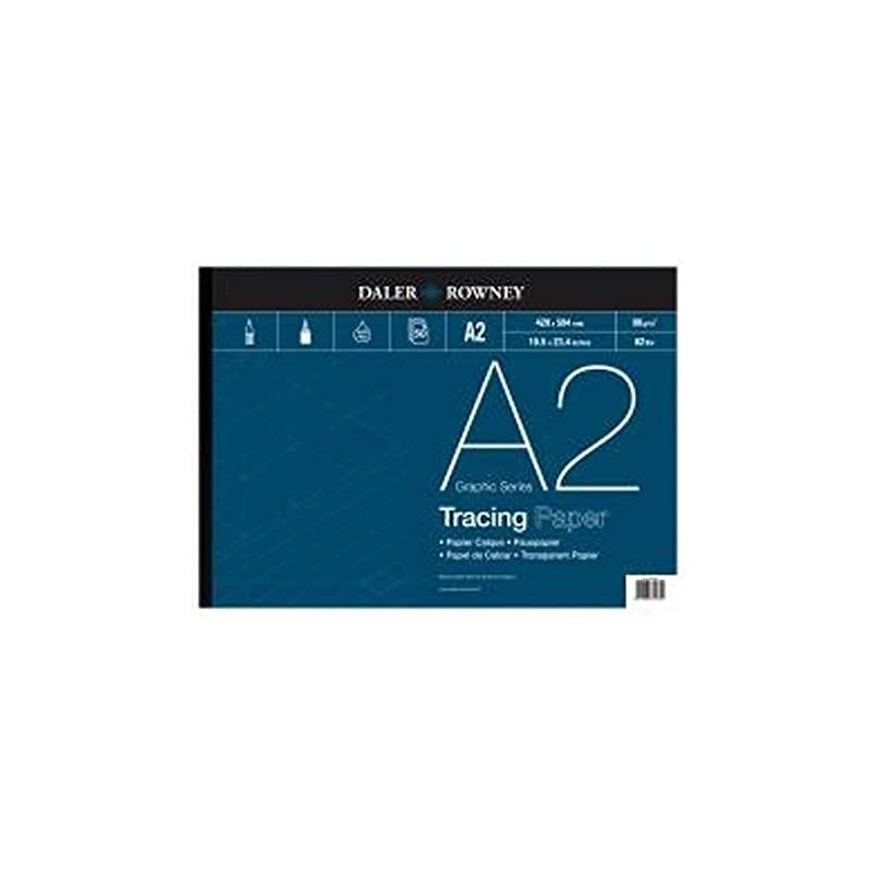 Daler-Rowney Graphic Series, Tracing Paper, Smooth Surface, 90 gsm, 62lb,